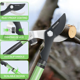 Gardenwork corrosion-resistant blade stays sharp over time for clean cuts