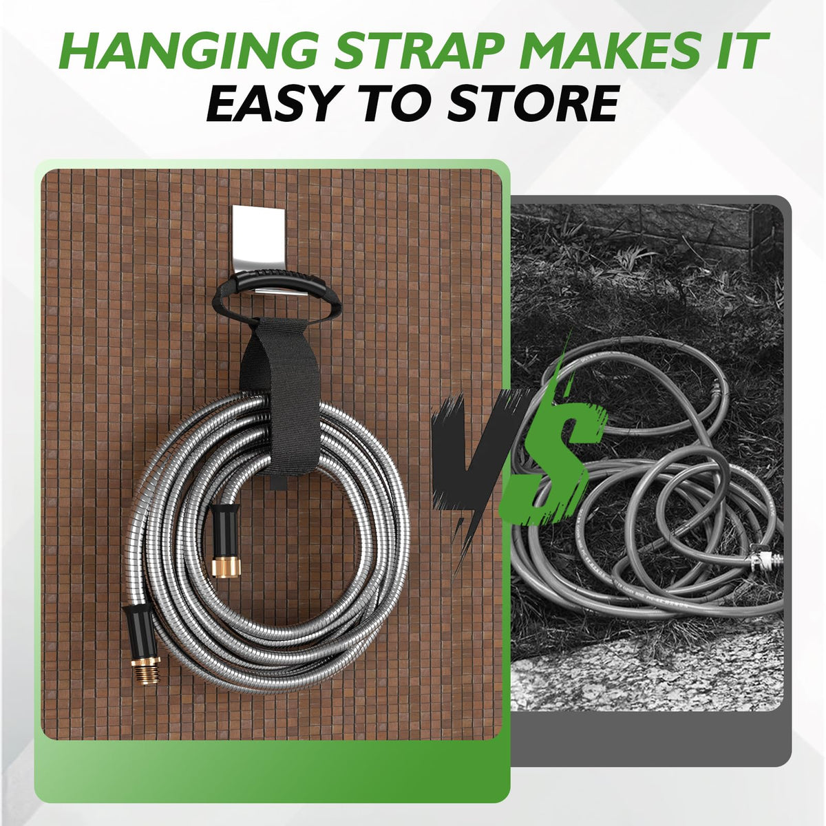 GARDENWORK easy roll design stores neatly after each outdoor task.