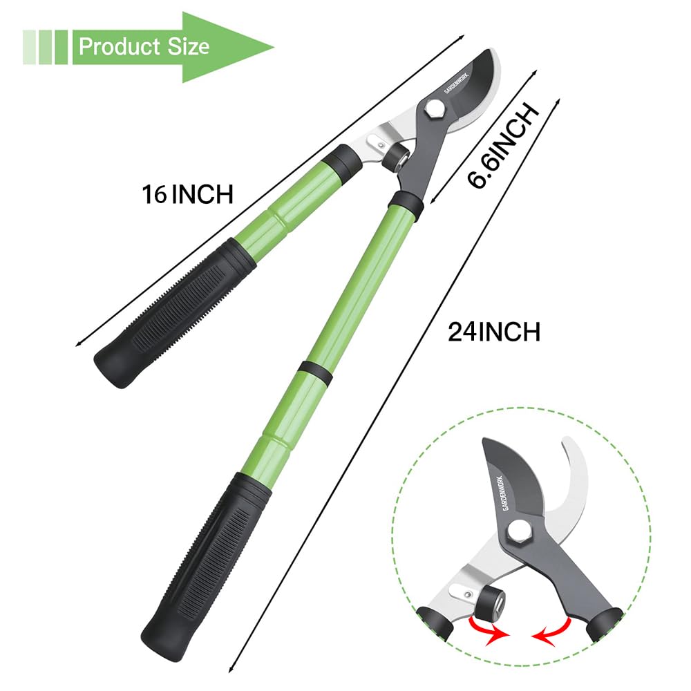 Gardenwork SK5 steel blade with Teflon coating for lasting sharpness
