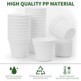 GARDIFE pot featuring drainage holes promotes healthy root air circulation.