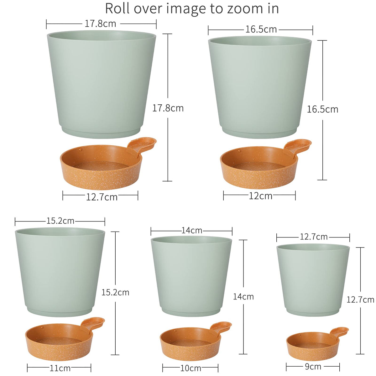 Gardife drainage holes and watering lip improve root air flow.