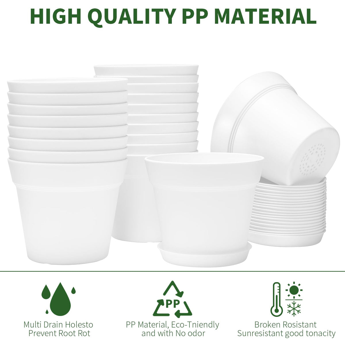 GARDIFE eco-friendly plastic planter designed for durable indoor gardening