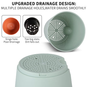 Gardife durable polypropylene planters are sturdy yet lightweight.