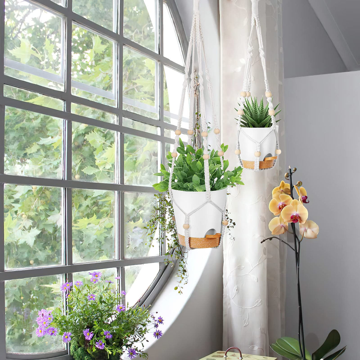 GARDIFE 29 inch hanging planter adds boho charm and vertical space
