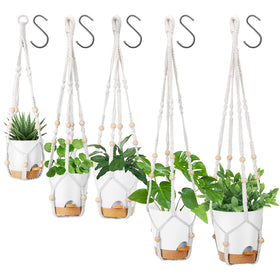 GARDIFE 35 inch hanging planter with macrame for lush indoor greenery