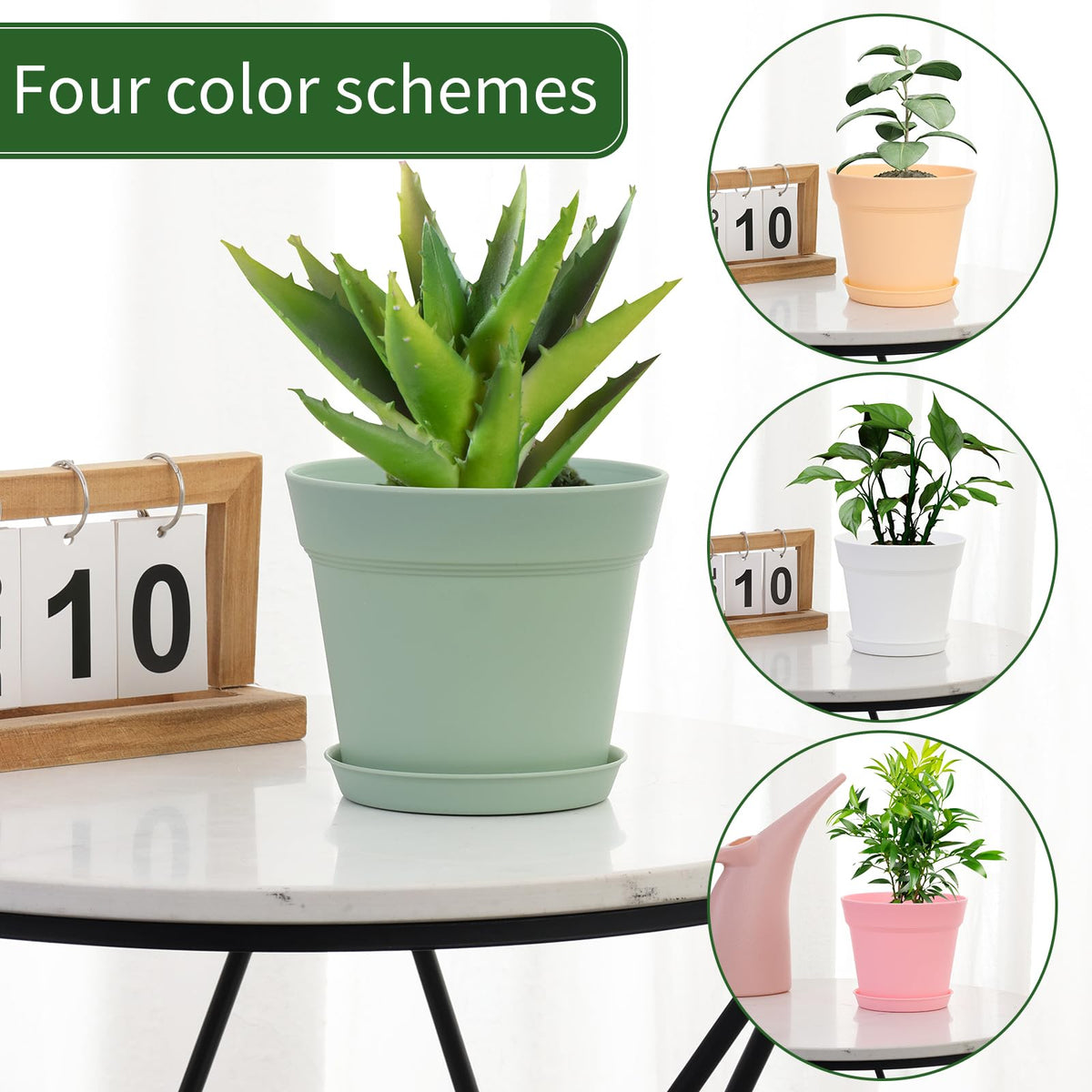 GARDIFE recyclable plastic planters built for durable indoor gardening.