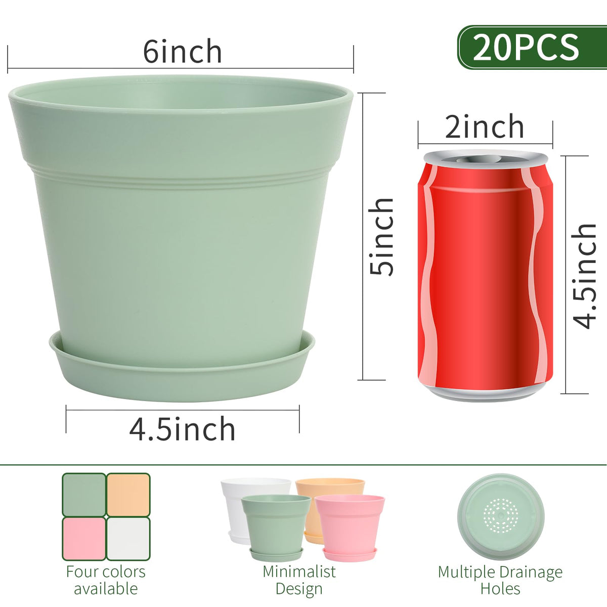 GARDIFE pots with matte finish ideal for modern interiors and herb gardens.