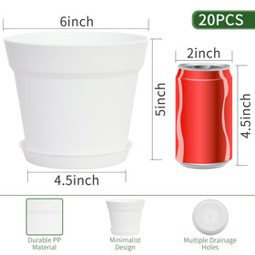 GARDIFE plant pot with drainage holes enhances root air circulation