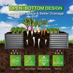 GARDMAX open-bottom design improves drainage and root health.