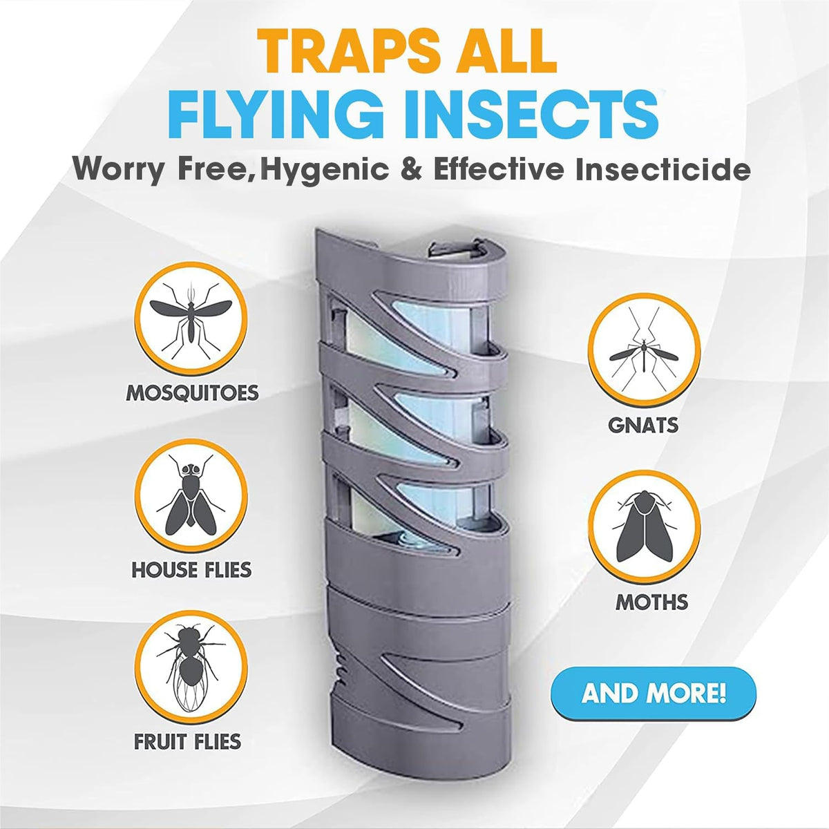 Gardner FlyWeb indoor side view highlights plug-in convenience for quick setup.