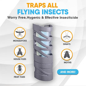 Gardner FlyWeb indoor side view highlights plug-in convenience for quick setup.