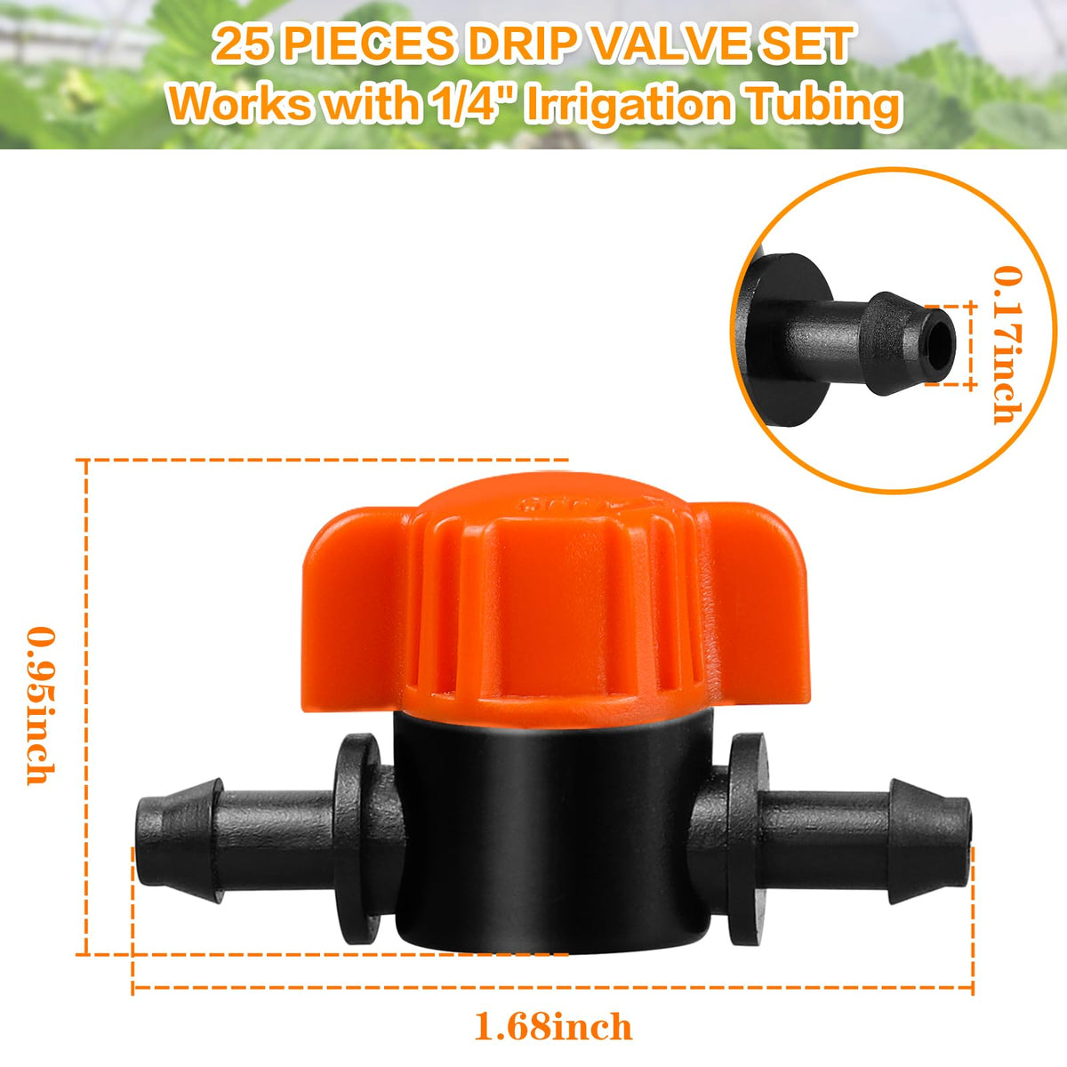 Gardrip 1/4 tubing connection demonstrates secure leak-free attachment to tubing.