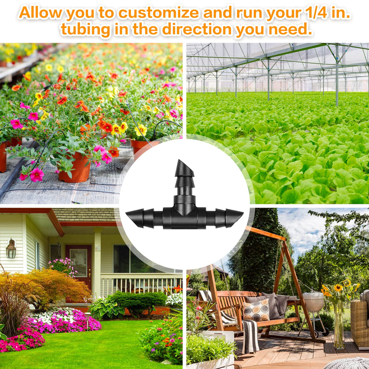 Gardrip 100-piece barbed tee kit provides ample maintenance options.