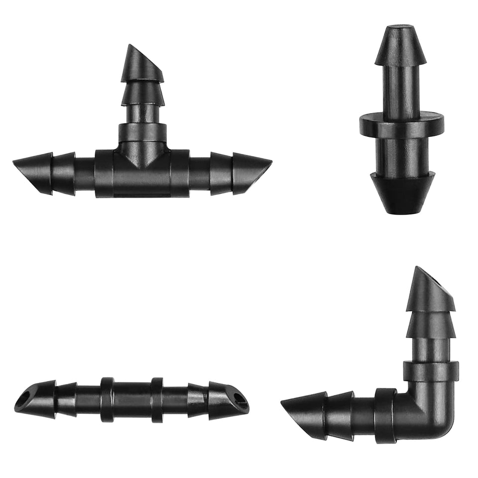 Gardrip 140-piece drip fittings kit ensemble for flexible irrigation layouts.