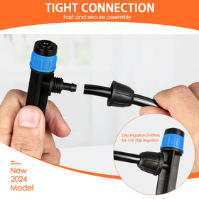 Gardrip adjustable flow-cap lets you dial the water rate