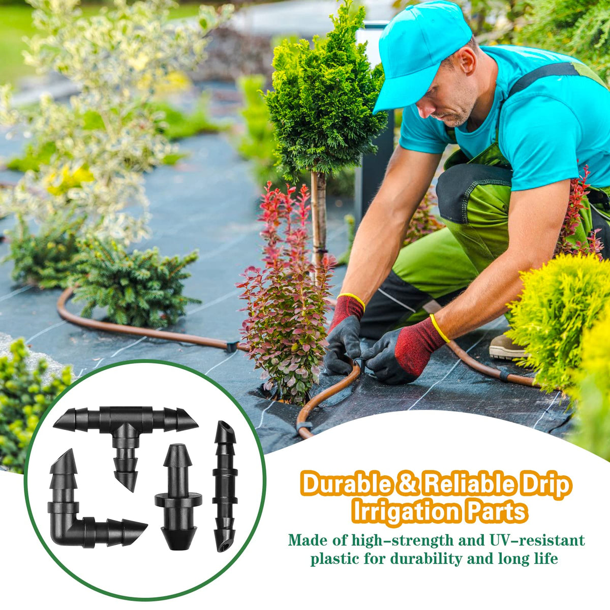 Gardrip durable plastic components resist deformation in outdoor use.