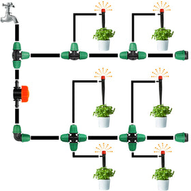 Gardrip greenhouse and lawn irrigation image highlights versatile applications.