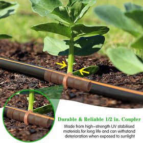 Gardrip leak-proof connectors provide reliable, mess-free watering.