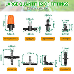 Gardrip single barbs provide secure, tool-free installation for reliable drip lines.