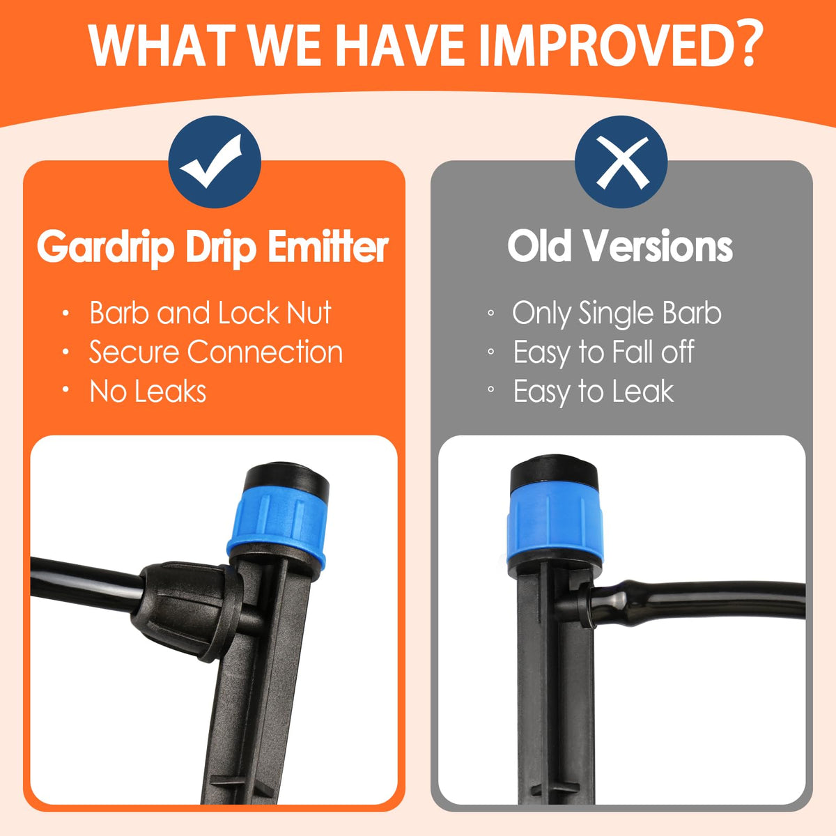 Gardrip UV-stabilized plastic withstands sun and weather