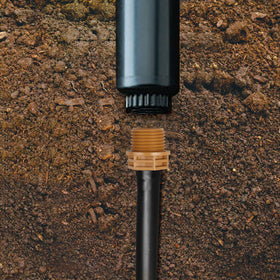 Gardrip wide-application adapter fits drip and misting setups.