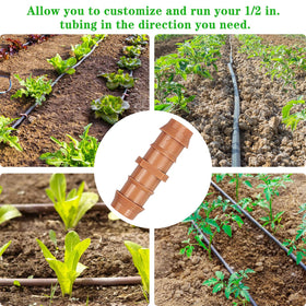 Gardrip barbed couplings suit patios, lawns, and landscapes.