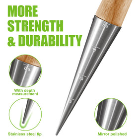 Gardtech dibber depth-mark guides precise bulb planting depth