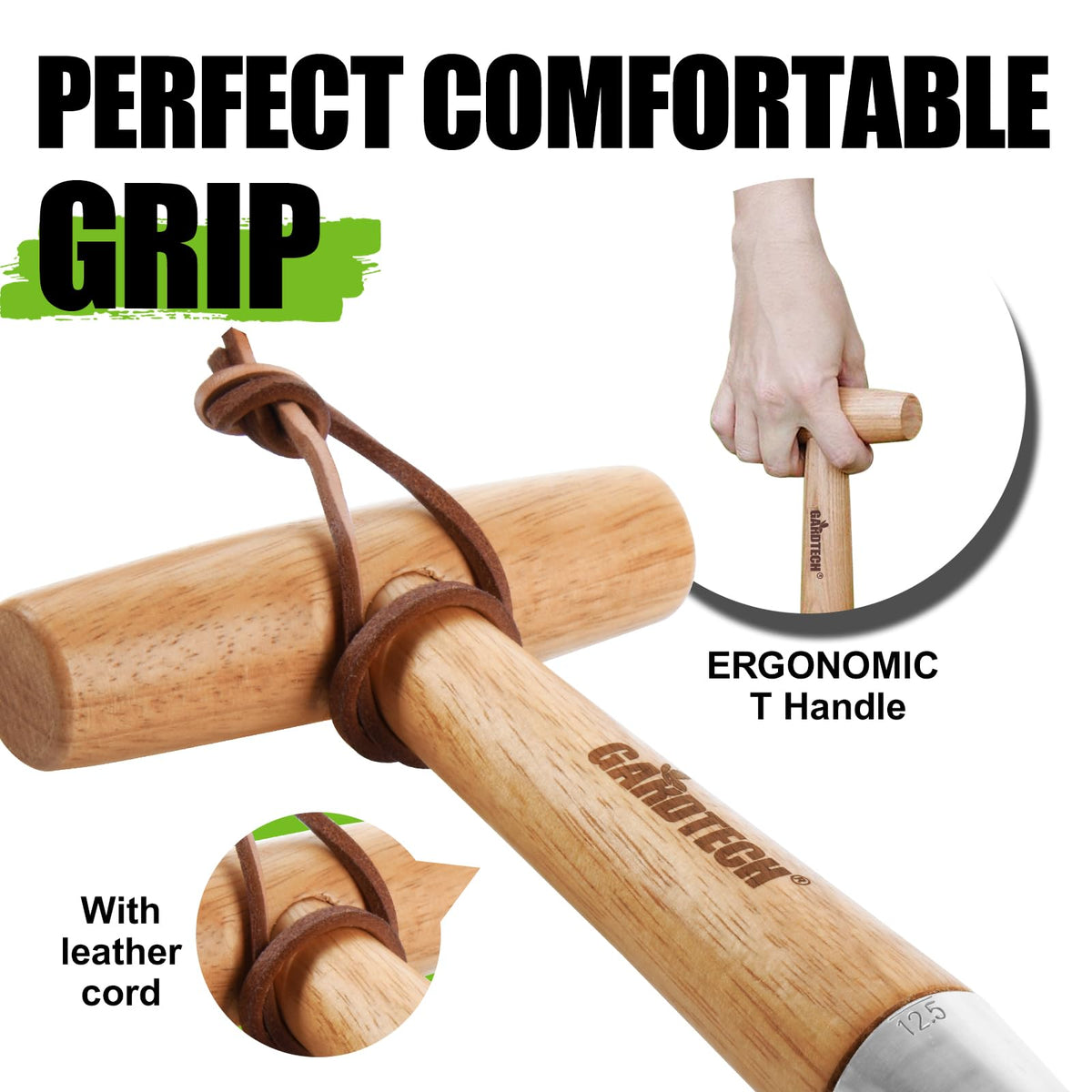 Gardtech dibber with T-shape design saves effort while digging