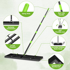 Gardtech 76-inch adjustable handle reduces back fatigue during large-area work