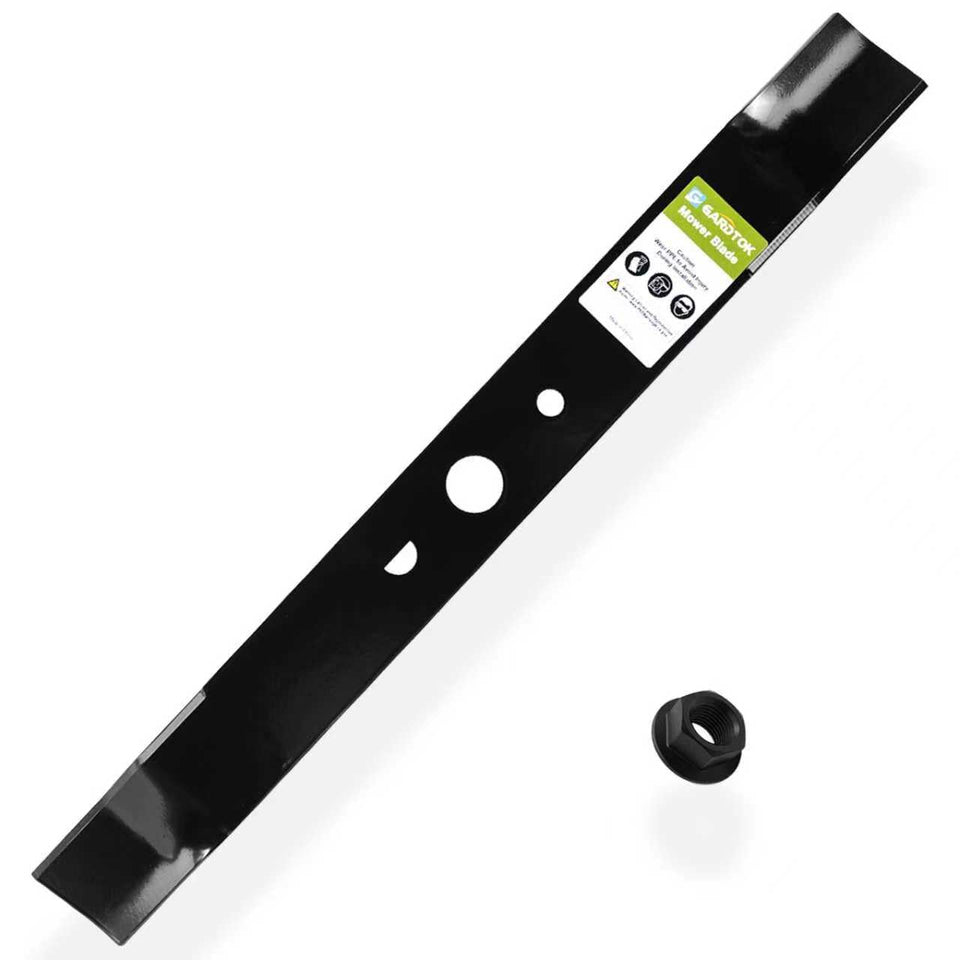 GardTok 20-inch blade showing Ryobi compatibility for quick replacement