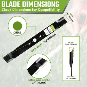 GardTok rust-resistant powder-coat finish extends blade life in tough conditions