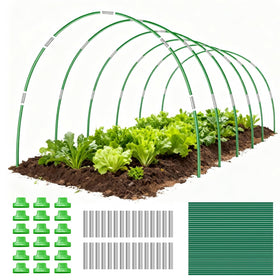 Gardynex 36-piece hoops front view for raised beds and sturdy tunnel framing