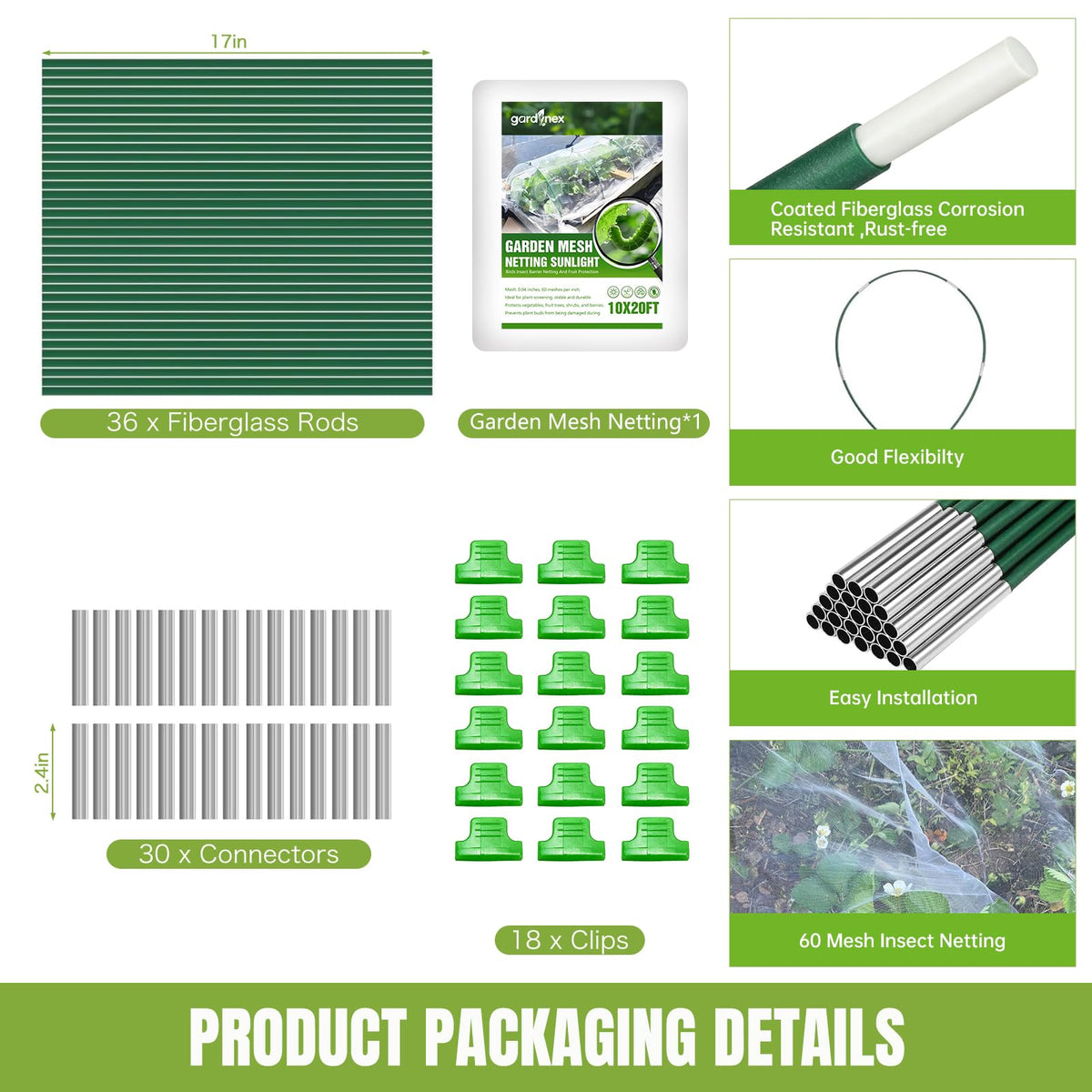 Gardynex kit adapts from patio planters to orchard rows.
