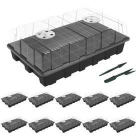 Gardzen 10-set propagator kit with 40-cell tray and dome for germination