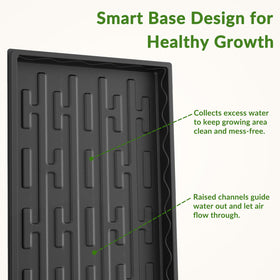 Gardzen 1020 trays with watering channels enabling bottom watering and healthy roots