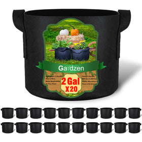 Gardzen 2-Gallon Grow Bags with sturdy handles for easy transport.