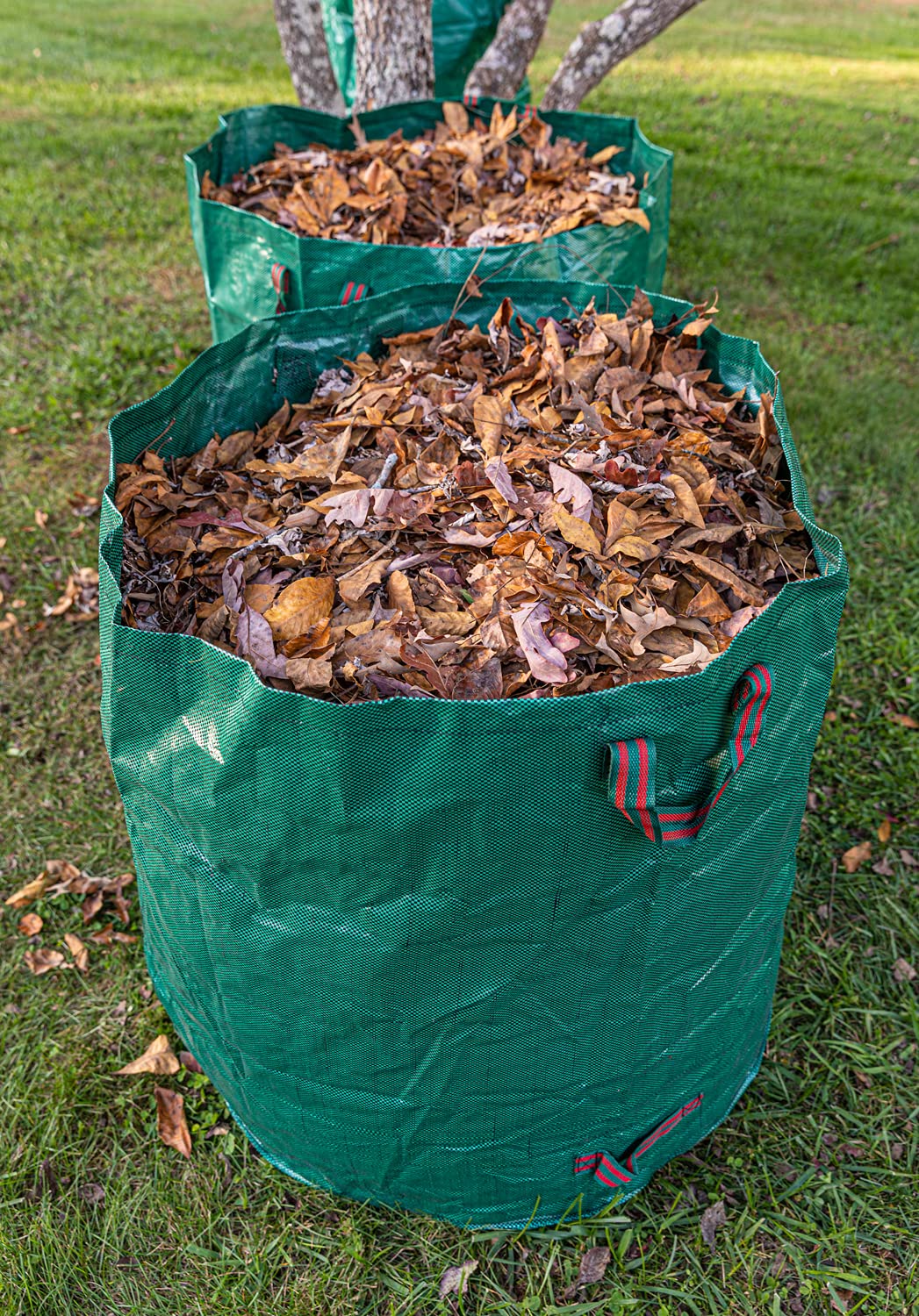 Gardzen bag diameter of 26 inches accommodating bulky debris