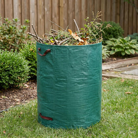 Gardzen bag height of 30 inches demonstrated for tall piles