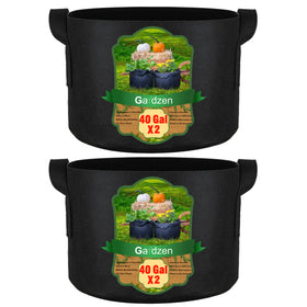 Gardzen 40 gallon grow bag with durable handles for easy transport and placement.