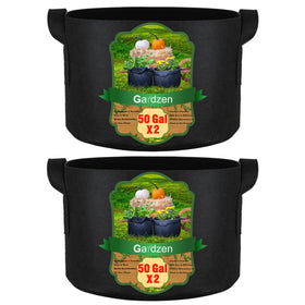 Gardzen 50-gallon grow bag fabric texture shows breathable material for healthy roots
