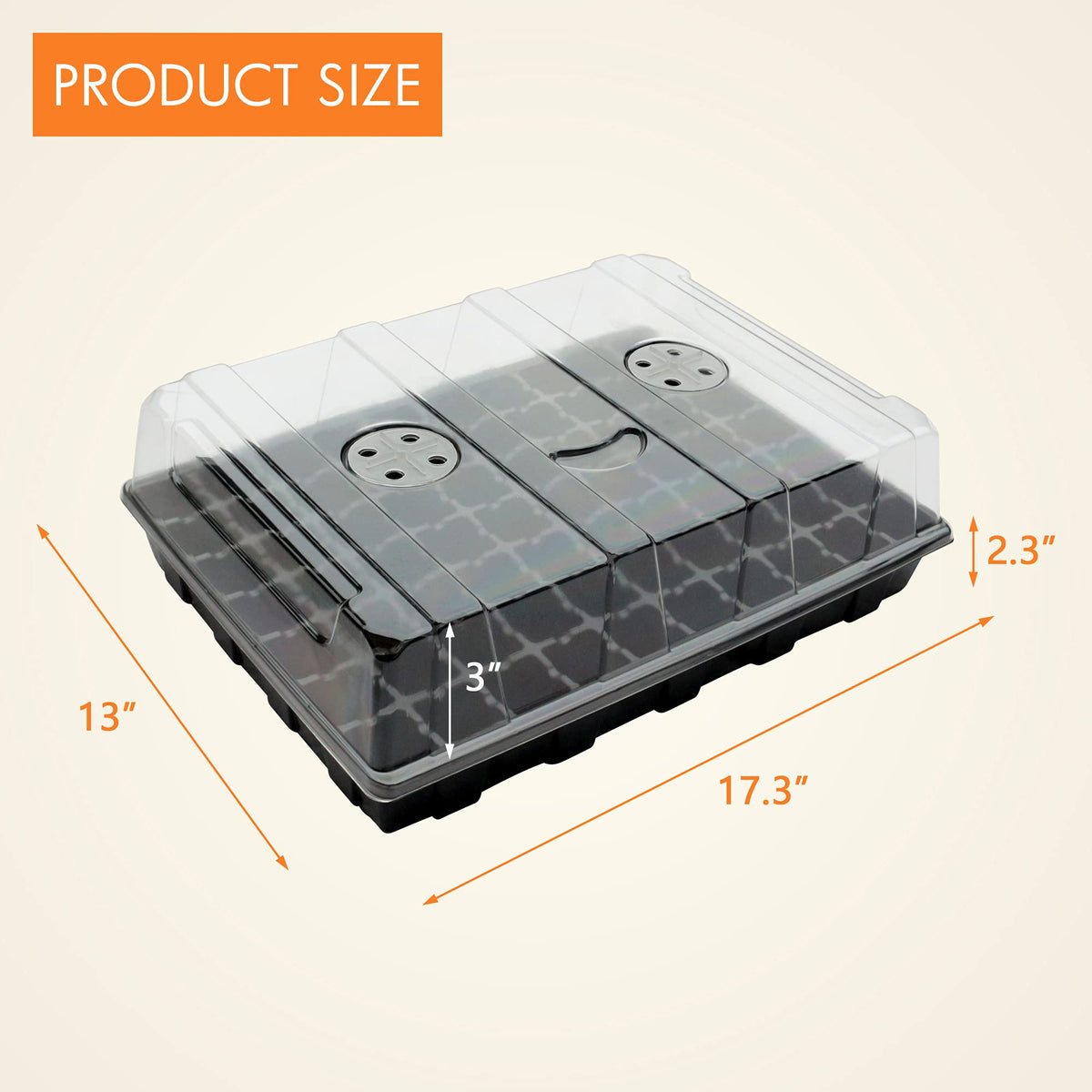 Gardzen 70-cell insert tray offers ample space for seedlings