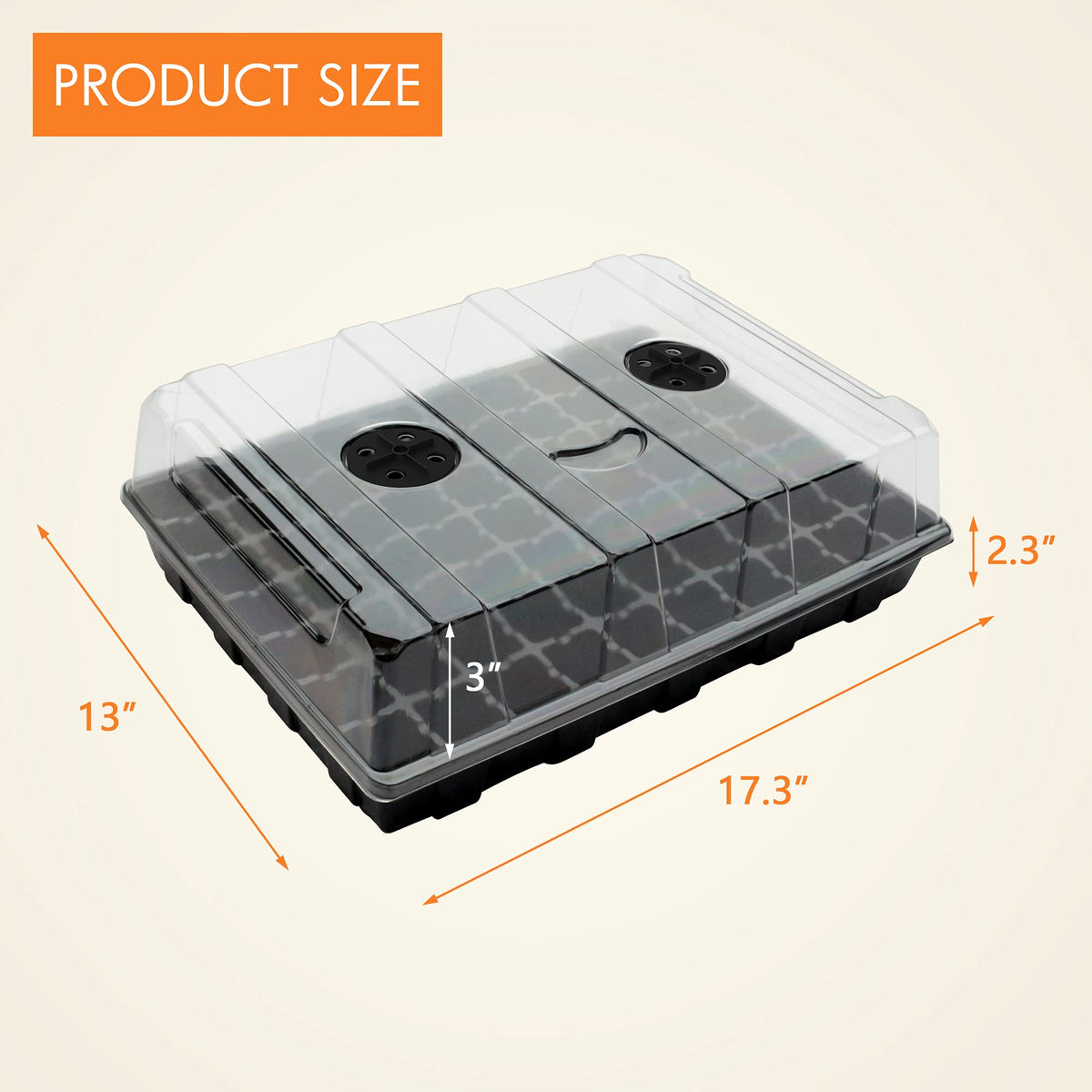 Gardzen 70-cell insert supports many seed types during germination
