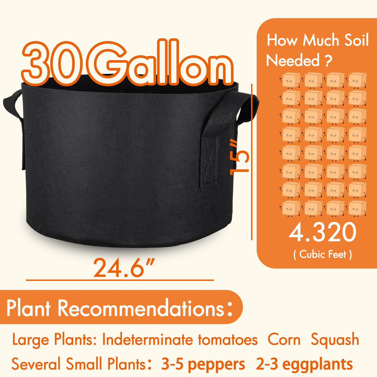 Gardzen aeration fabric pots root-pruning benefits shown in close-up