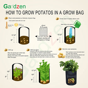 Gardzen bags easy to move with sturdy handles.