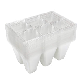 Gardzen clear 6-cell seed starting tray for easy germination monitoring