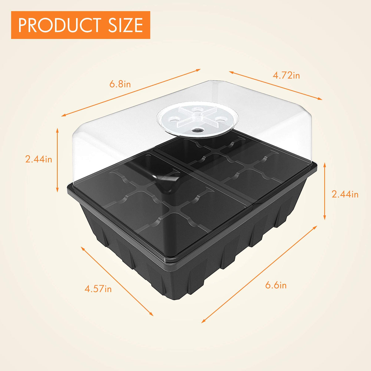 Gardzen durable seed-tray material promises longevity for frequent starts.