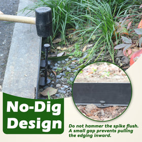 Gardzen edge border for flower beds and pathways creates clean lines.