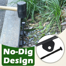 Gardzen 24 spikes aid fast, stable installation along garden edges.