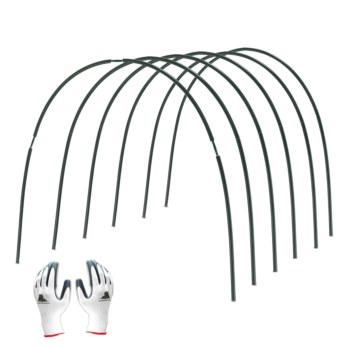 Gardzen garden hoops 17-inch assembly enables versatile raised bed protection.