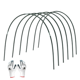Gardzen garden hoops frame for raised beds enabling protective coverage.